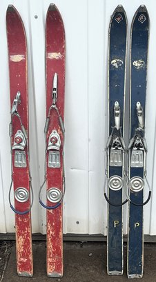 2 Pair Of Vintage 1950s ERA Skis - (S)