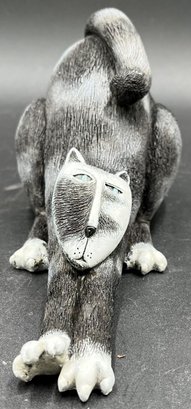 Unique ET-CETERA Cat Figurine By Marsha McCarty - (P)