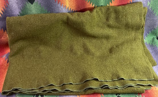WWI USA Military Issued Wool Blanket - (A2)