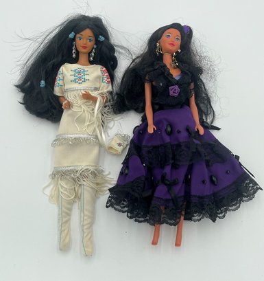 Collectors Edition Barbie's - Native American And Latina