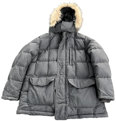 Womens Winter Jacket Faux Fur Hood - (C1)