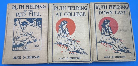 3 Books By Alice B. Emerson Ruth Fielding Series 1913, 1917, 1920 - (TR3)