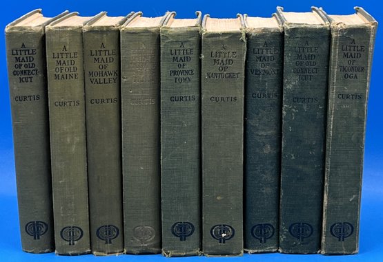 Set Of 9 A Little Maid Series By Alice Turner Curtis 1920-1927 - (TR3)