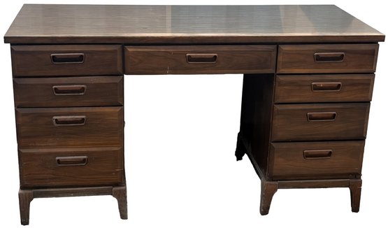 8 Drawer Wood Desk Venner Top - (C2)