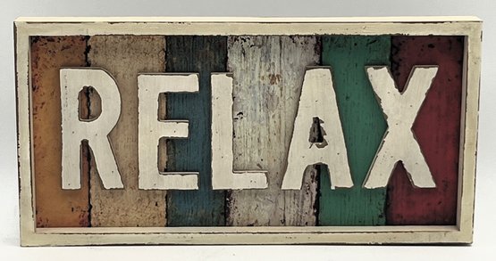 Wood RELAX Wall Decor - (D)