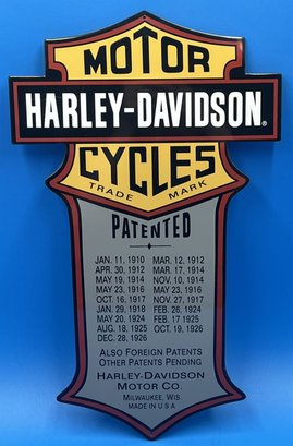 Vintage Metal Sign Harley Davidson Motorcycles - (A5)