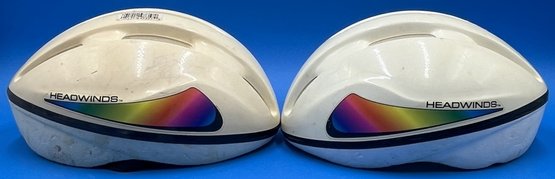 Lot Of 2 Headwinds Bicycle Helmets - (A5)