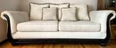 Washington Furniture Sleigh Styled Sofa With Reversible Pillows - (LR)