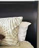 ARHAUS Furniture King Size Wood Bed With Denver Mattress CO. Madison Euro Top Mattress -(G)