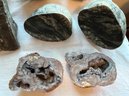 Beautiful Geode Bookends And Rock Collection