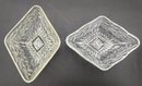 6 Vintage Clear Glass Crystal Dishes (VG1)