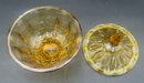 Vintage Amber Glass Crystal Dishes (VG5)