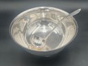 Silver Punch Bowl And Ladle