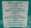 Corelle Funtastic 5 Piece Juice Set - New In Box