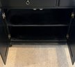 2 Drawer Wood Sideboard Cabinet - (U)