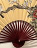 Large Oriental Folding Wall Fan - (U)