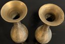 2 Brass Vases - (U)