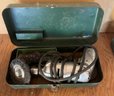 Vintage Electric Drill With Bits/Accessories In Metal Tool Box