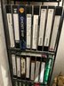 LOT OF 35 VHS In Metal Stand
