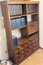 Wooden Bookshelf - Faux Wood Doors