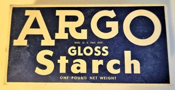 Vintage Argo Gloss Starch - NEW Sealed Unopened Box