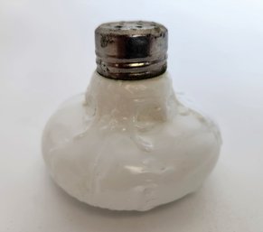 Single Vintage Milk Glass Salt Shaker