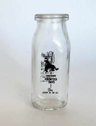 Cheyenne Frontier Days Glass Half Pint Milk Bottle