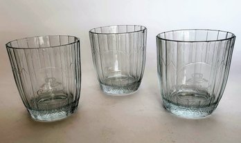Set Of 3 Crown Royal Rocks Glasses