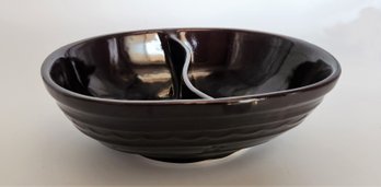 Stoneware Divided Bowl