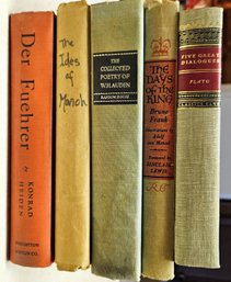 Vintage Book Bundle #5 -  Assorted Authors (Plato, Auden & More) - 5 Books