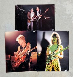 Lot Of 3 Photographs By Ralph Wolff  - Rock & Roll Guitarists