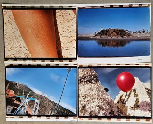 4 Large Assorted Photographs By Ralph Wolff - Red Balloon & Skin Matching Ground Pics Are Very Cool & Unique