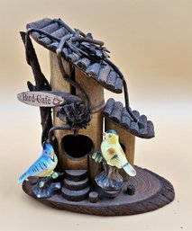 Bird House Decoration - Bird Cafe With 2 Birdies