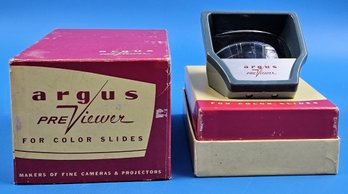 Vintage ARGUS Previewer Hand Held Color Slide Viewer With Box - (FR)