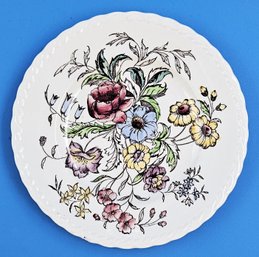 Vintage VERNON KILNS Hand Painted Mayflower Decorative Plate - (FR)