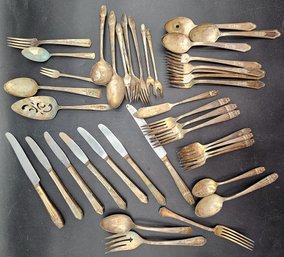 Silver Plated Flatware Assorted Bundle - (TG2)