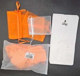 Burlap Bags, Paper Bags Etc Bundle - (T3)