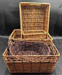 Wicker Basket Bundle- (T)
