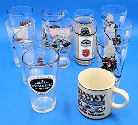 Sports Themed Glass Cup & Mug Bundle - (T23)