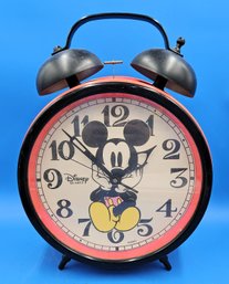 Vintage Over Sized Alarm Clock, Mickey Mouse - (T27)