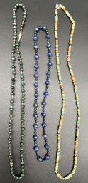Jewelry #8 - 3 Natural Stone Beaded Necklaces