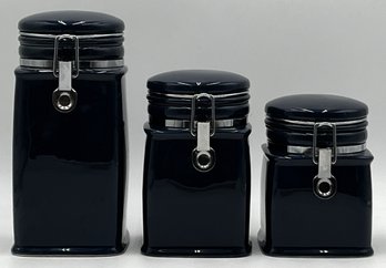 Dansk Ceramic Cannisters Set Of 3 - (KC1)