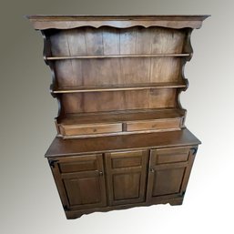 Vintage Wood Hutch Cabinet - (FR)