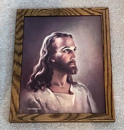 Jesus Picture In Wood Frame