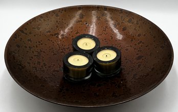 Large Candle Holder With Candles - (K6)