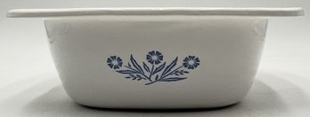 Vintage Blue Cornflower Corning Ware Casserole - (K6)