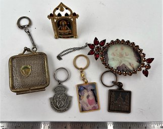 Vintage Keychain Change Purse, Hanging Picture Frame And More