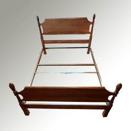 Vintage Wood Queen Size Bed Frame - (BR1)