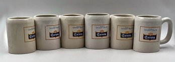 6 Vintage Ceramic Corona Mugs
