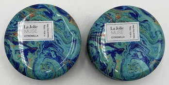 La Jolie Muse Citronella Candle Tins With Natural Soy Wax - (K6)